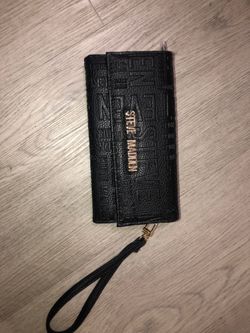 Black and gold Steve Madden wallet brand new