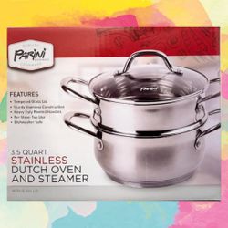 3.5QT Dutch Oven & Steamer