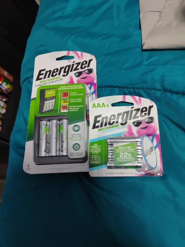 Energizer AA And AAA Rechargeable Batteries And Battery Charger