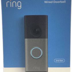 Ring Wired Doorbell Cam 2nd Gen Brand New Open Box 