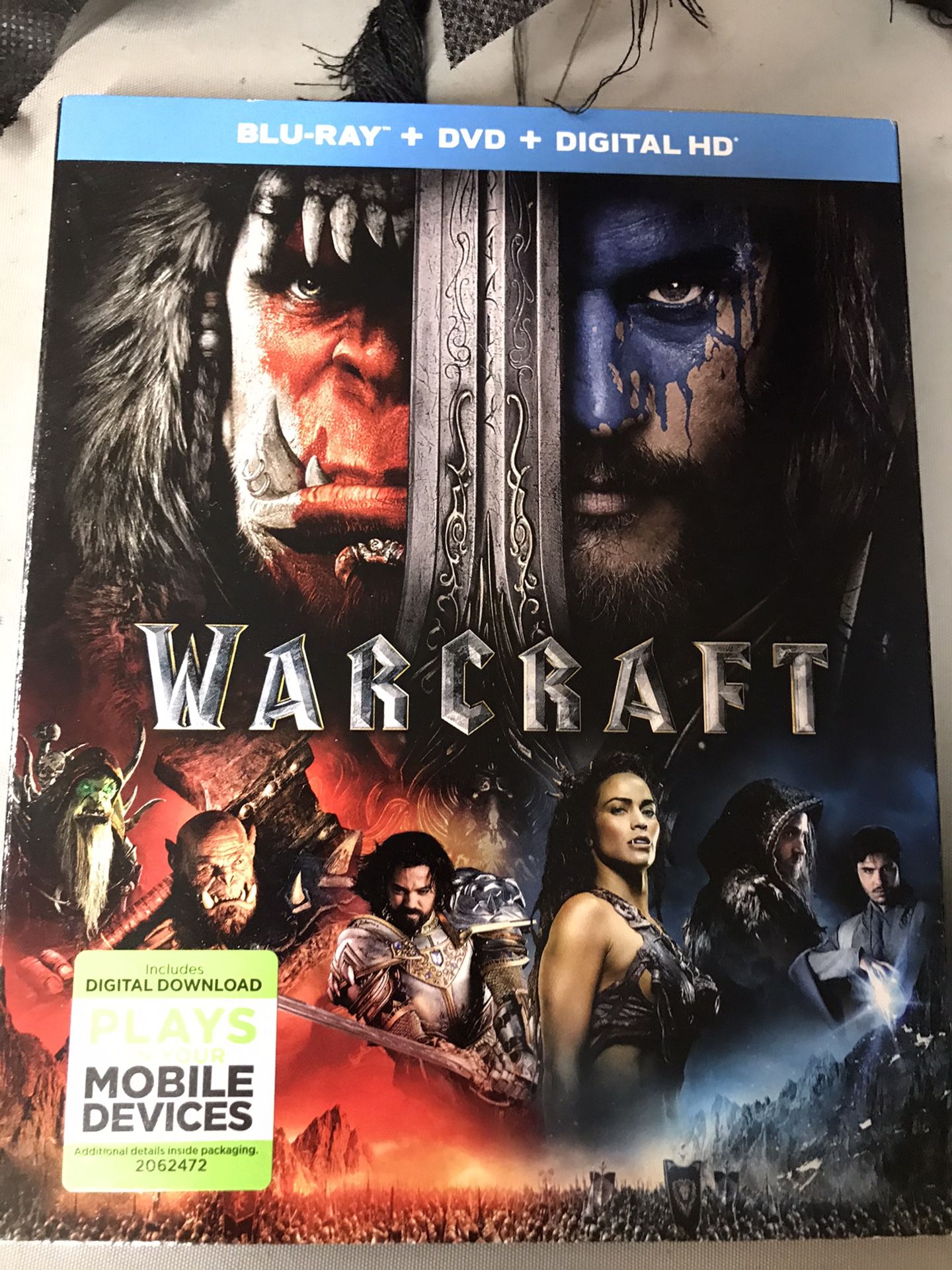 Blu-Ray /DV / Digital HD Warcraft