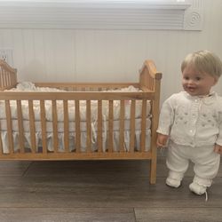 VINTAGE MY TWINN TODDLER BOY WITH MY TWINN CRIB 