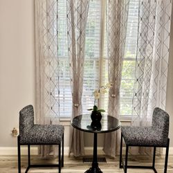Brand New 3 Pieces Table And Chairs Set Just Like How They Showed On Pictures. Table Barely Used