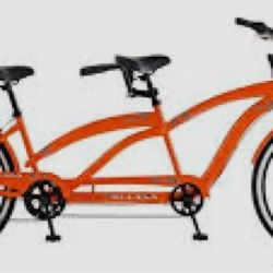 Double Seat..🚲 Kulana Tandem Bike – Orange (Like New!) – $195 🔥
