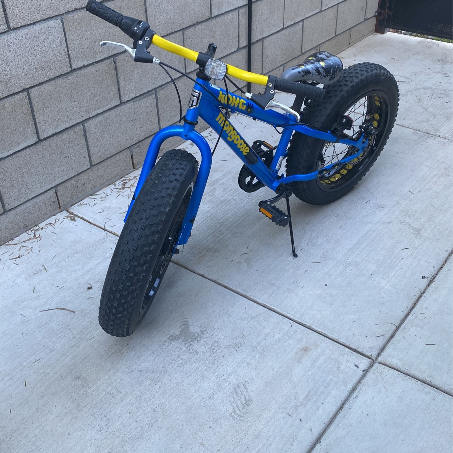 Mongoose Kong Fat Tire Mountain Bike for Kids 20 Inch Wheels Blue for Sale in Riverside CA OfferUp