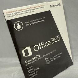 Microsoft Office 365 University 4 year Academic Key Card - For PC/Mac *2 Devices