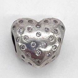 Pave Heart Charm 