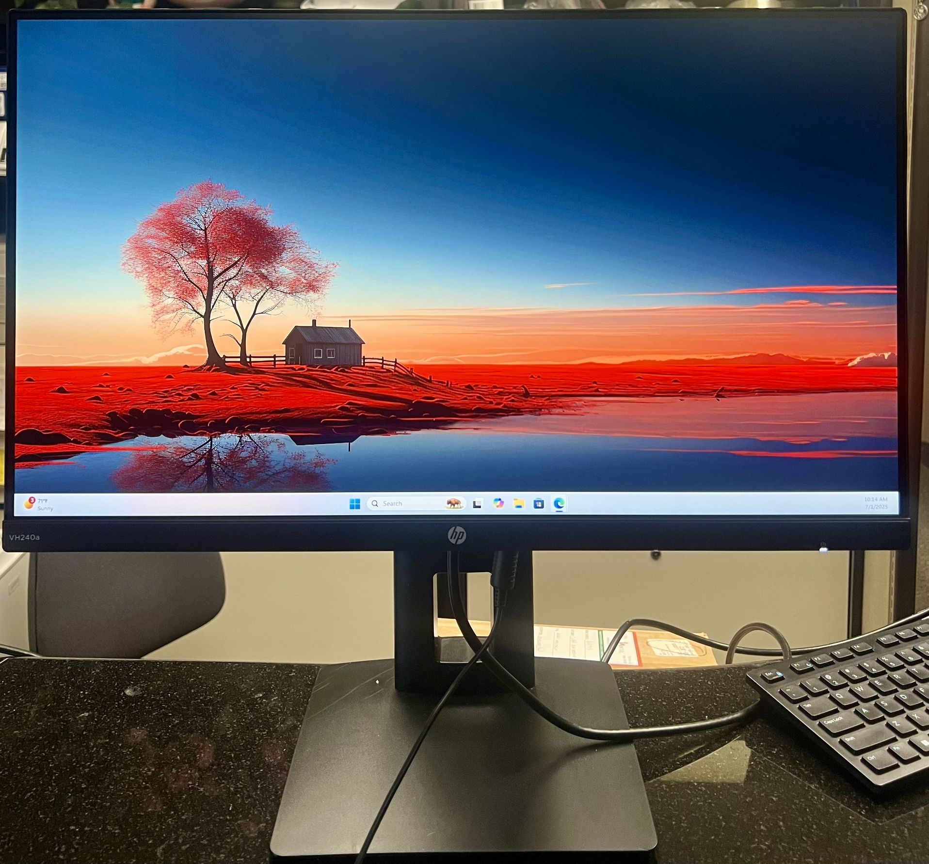 HP VH240a 23.8” FHD 1080p IPS LED Monitor Audio HDMI/ VGA