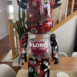 Flora Roses Mames Bearbrick 1000% 2.5 Feet