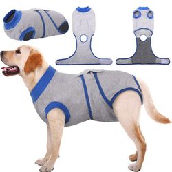 Recovery Suit for Dogs Cats After Surgery, Professional Pet Recovery Shirt Dog Abdominal Wounds Bandages, Substitute E-Collar & Cone,Prevent Licking D