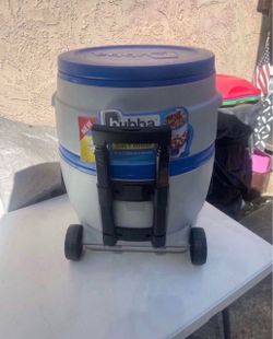 Bubba Keg Giant Cooler Rolling Wheeled Ice Chest 2 Stacking Coolers Long Handle