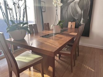Wooden table with Chairs