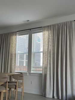 12- Crate&Barrel curtain panels 48"x96"