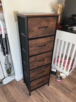 5-Drawer Rustic Brown Dresser item was just built