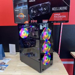 Custom RX 6600 Gaming PC. Only $50 Down With No Credit Financing!