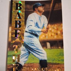 BABE RUTH BASEBALL CARD GOLD