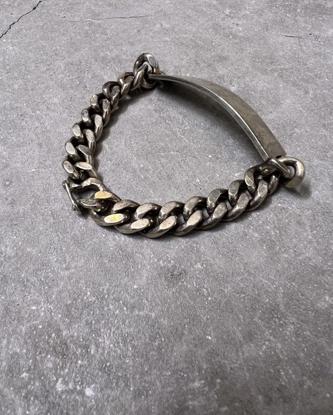 supreme Cuban link bracelet 925 silver ID 