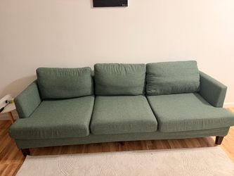 Green sofa