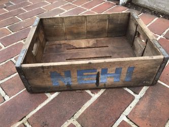 Vintage Nehi bottle crate