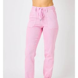Judy Blue Pink Cuffed Joggers (1) 16w & (1) 18w