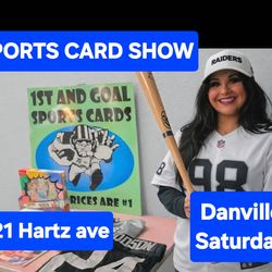 CARD SHOW TODAY IN DANVILLE SAT 4/18 321 Hartz ave. Talkin baseball 1pm to 4pm