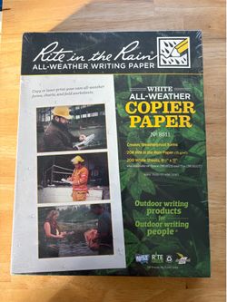 Rite in the Rain paper