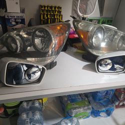 Headlight Front  And Side Mirrors