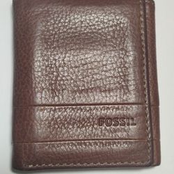Fossil Trifold Genuine Leather Wallet