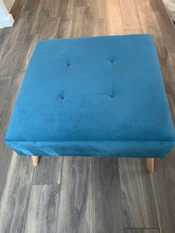 Turquoise/Teal coffee Table/Ottoman