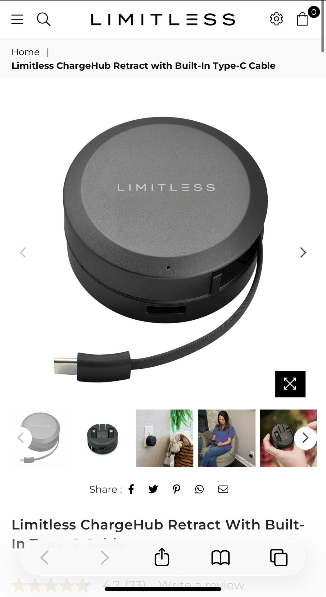 The Limitless ChargeHub Retract