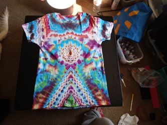 Double Sided Tie Dye "Plasma Pyramid"