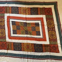 Vintage Retro Tablecloth Wall Hanging 