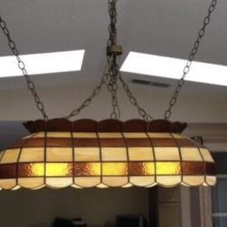 Tiffany Style Billiards Light Very Nice
