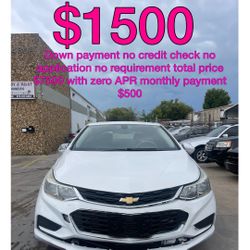 2018 Chevy Cruz No Credit Application No Requirement