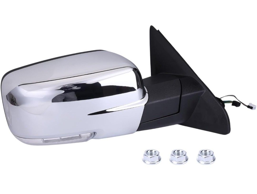Passenger Side Power Heated Folding Rearview Mirror Compatible for Dodge Ram