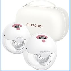 Momcozy Breast Pump Hands Free M5, 3 Modes & 9 Levels, Electric Breast Pump Portable - 24mm, 2 Pack