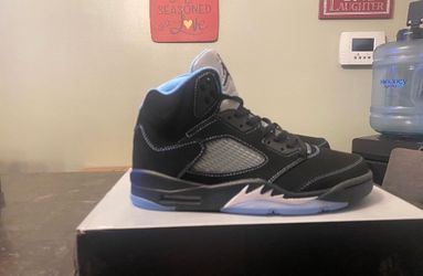 Retro Air Jordan 5 Black University Blue Size 10