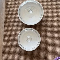Corning Ware - Set Of 2 With Lids 1.6 Liter And 2.5 Liter-nest Nicely For Storage 