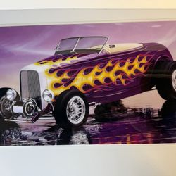 1932 Custom Ford Hot Rod laminated print.