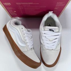 Vans Knu Skool Gum Blanc De Blanc Chunky Lace Up Sneakers Women 9 Men 7.5