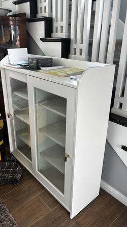 Brand new Ikea glass sliding cabinet
