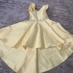 Girls Size 6 Yellow Dress