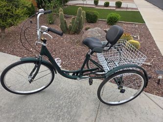 Adult Tricycle with Rear Basket