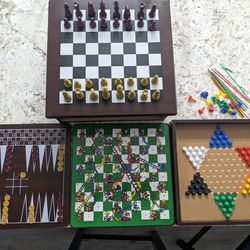Wooden Tabletop Game Set 