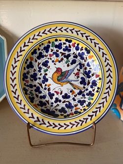 Italian plate w/ Bird