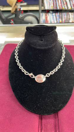 Tiffany & CO Oval Tag Necklace 51 grams