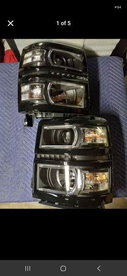 14-15 Chevy Silverado 1500 Headlights Faros Calaveras Micas Luces Lamps