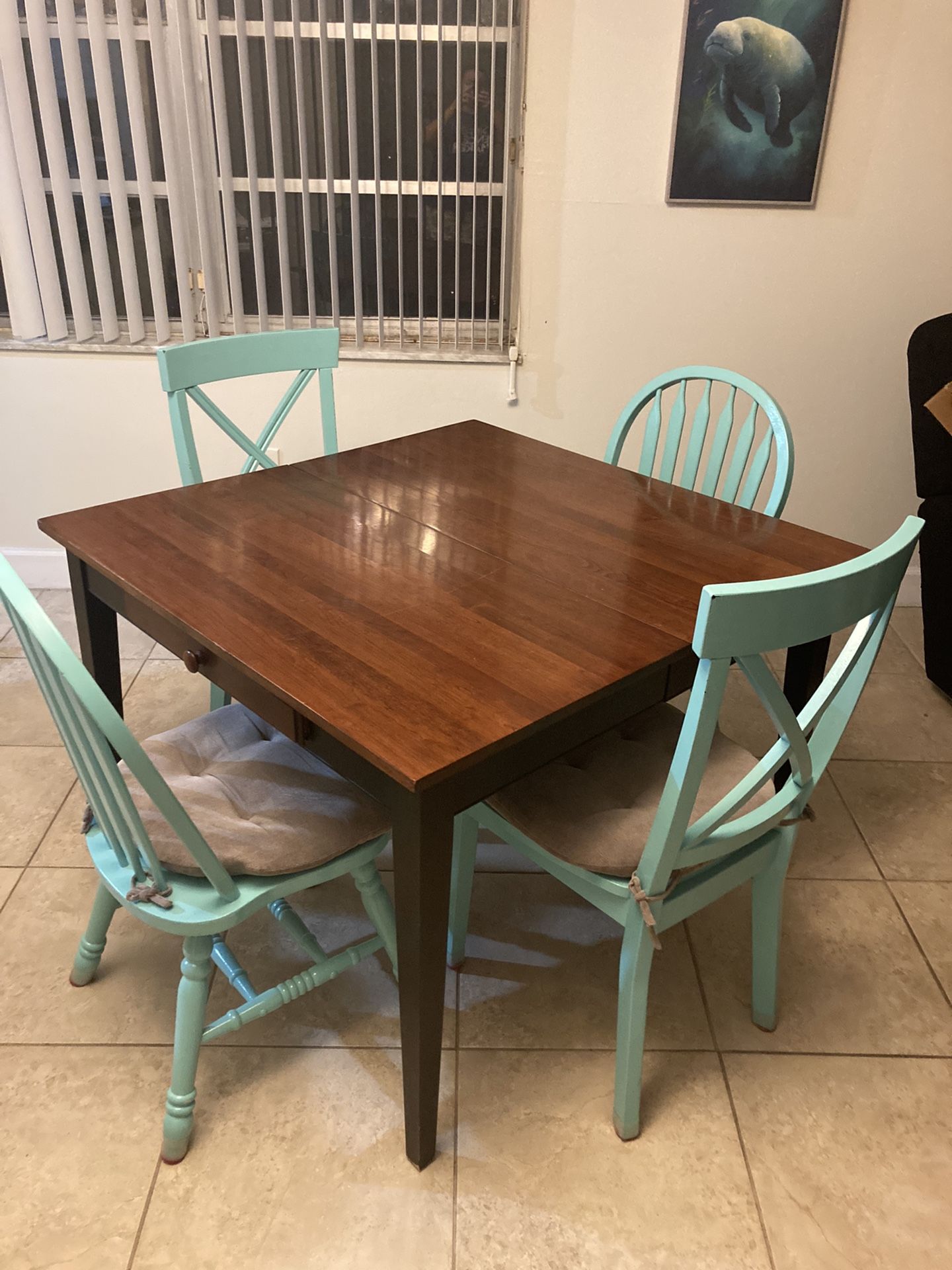 Table And 4 Chairs - Ethan Allen 