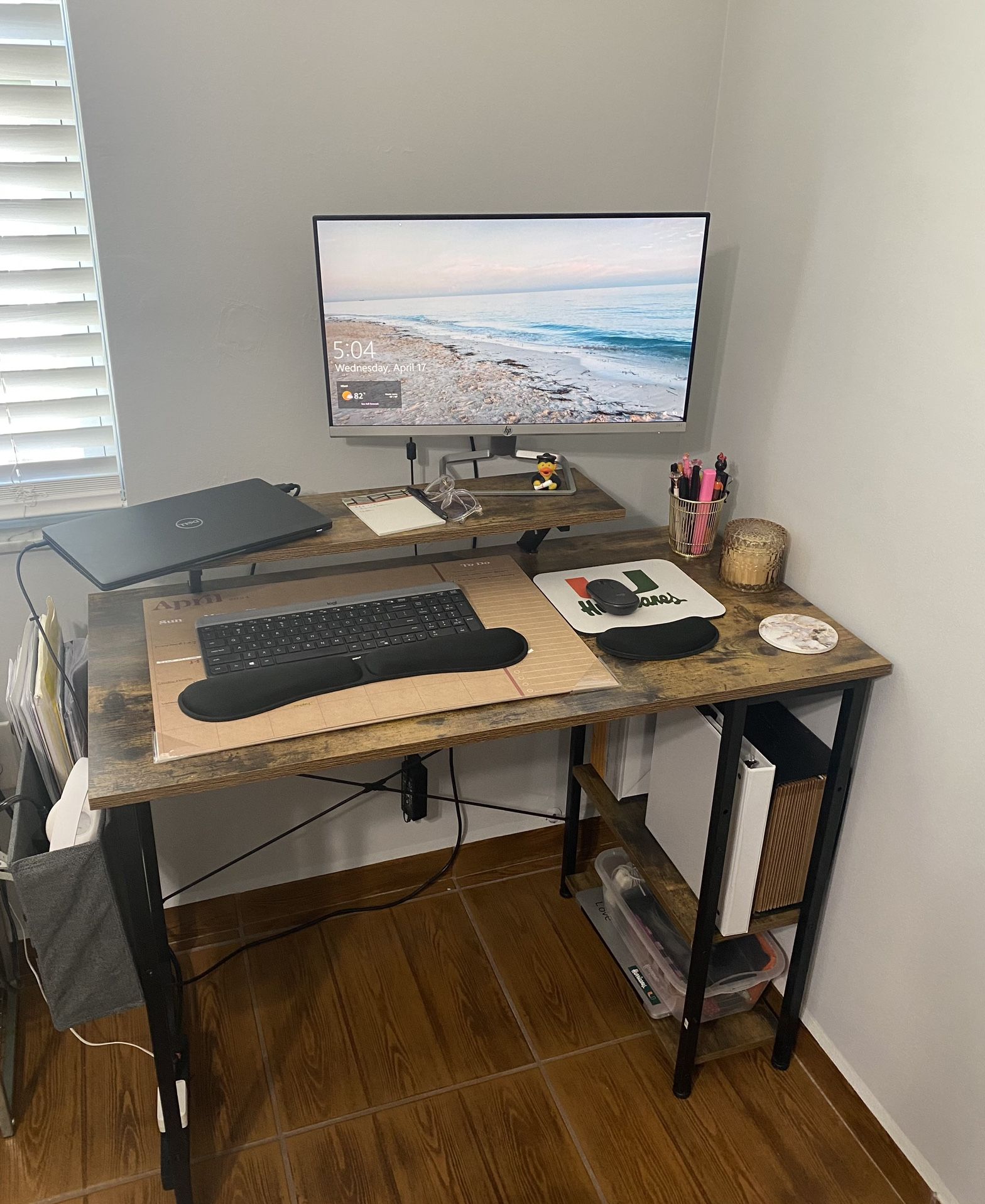 Computer Desk with Monitor Stand