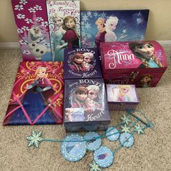 Disney Original Frozen Movie Anna Elsa Room Decor Wall Decorations Pictures Memory Boxes Truck Jewelry Music Box